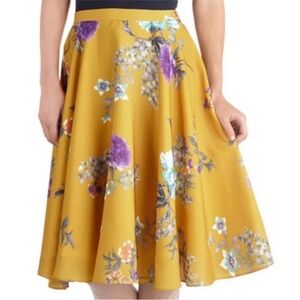 Bea & Dot by ModCloth Ikebana For All Floral Skirt Size S